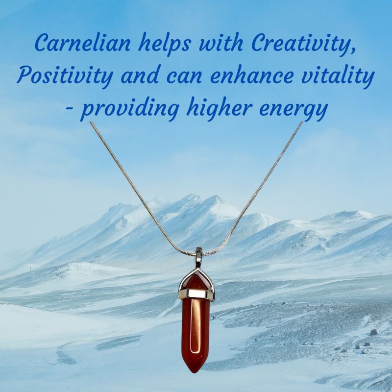 Carnelian Gemstone Pendant